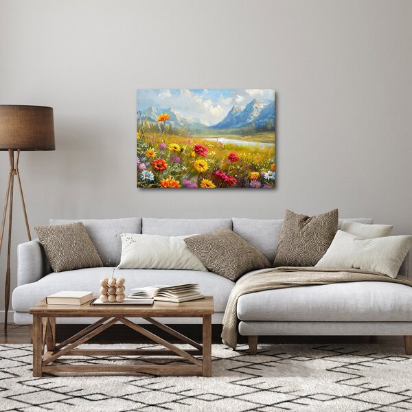 Obraz - Malowany krajobraz (70x50 cm)
