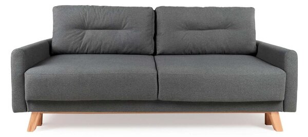 Ciemnoszara sofa rozkładana Bonami Selection Pop