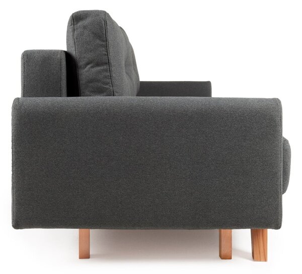 Ciemnoszara sofa rozkładana Bonami Selection Pop