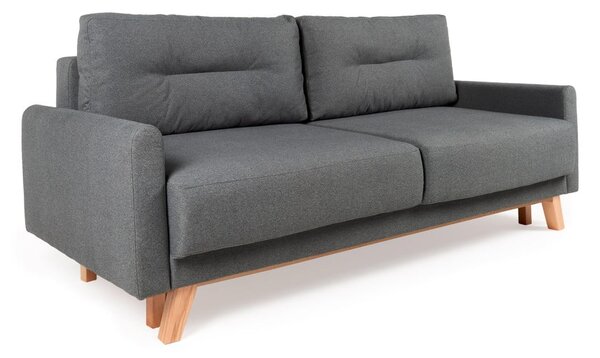 Ciemnoszara sofa rozkładana Bonami Selection Pop