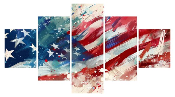 Obraz - Flaga USA (125x70 cm)