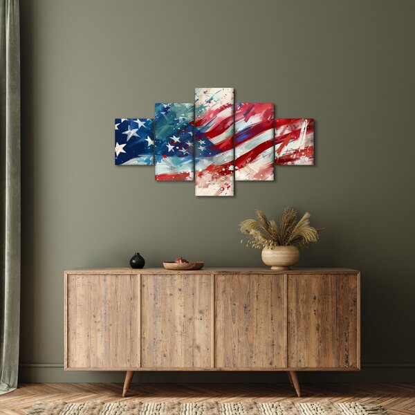 Obraz - Flaga USA (125x70 cm)