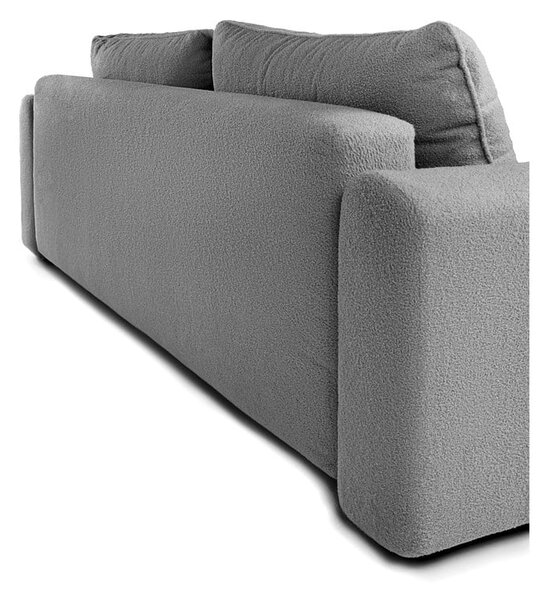 Szara rozkładana sofa z materiału bouclé 247 cm Quinoa – Bonami Selection