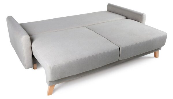 Jasnoszara sofa rozkładana Bonami Selection Pop