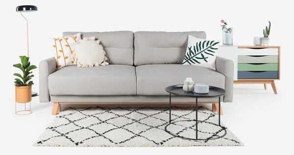 Jasnoszara sofa rozkładana Bonami Selection Pop