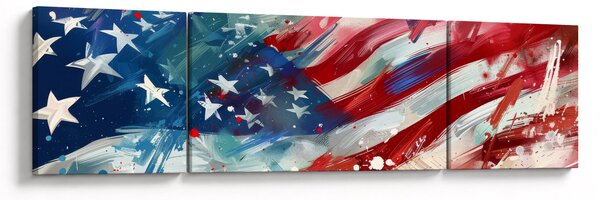 Obraz - Flaga USA (170x50 cm)