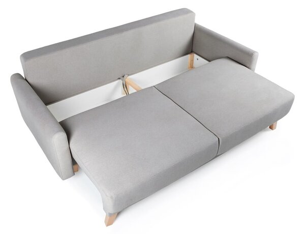 Jasnoszara sofa rozkładana Bonami Selection Pop