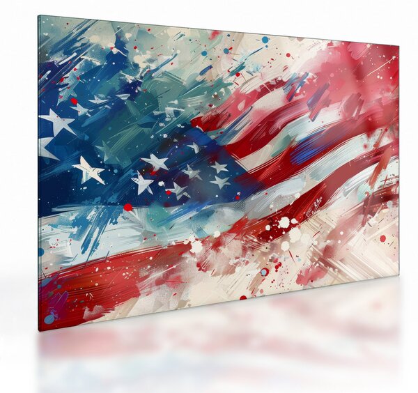 Obraz na szkle - Flaga USA (70x50 cm)