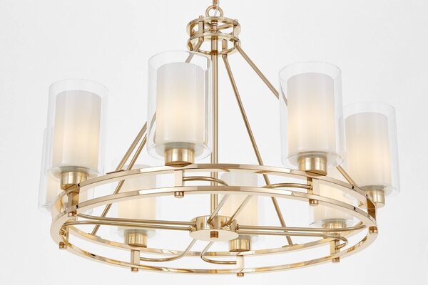 NOWOCZESNA LAMPA WISZĄCA ZŁOTA MARIETTA W8