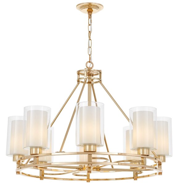 NOWOCZESNA LAMPA WISZĄCA ZŁOTA MARIETTA W8