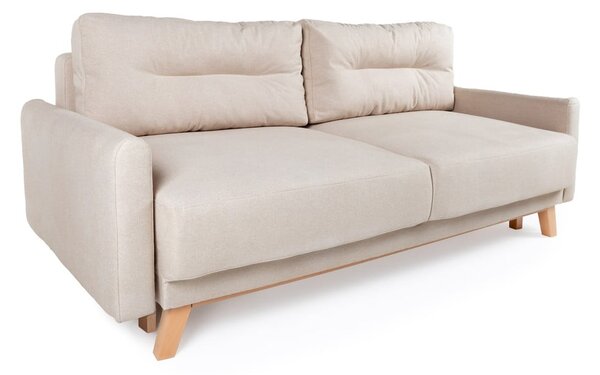 Beżowa sofa rozkładana Bonami Selection Pop