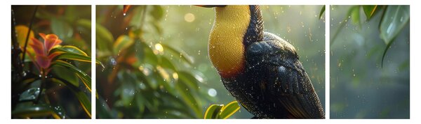 Obraz - Tukan (170x50 cm)
