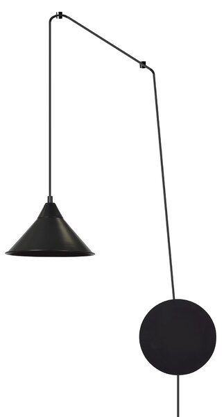 ABRAMO 1 BLACK 160/1 lampa sufitowa wisząca regulowana najnowszy design czarna loft