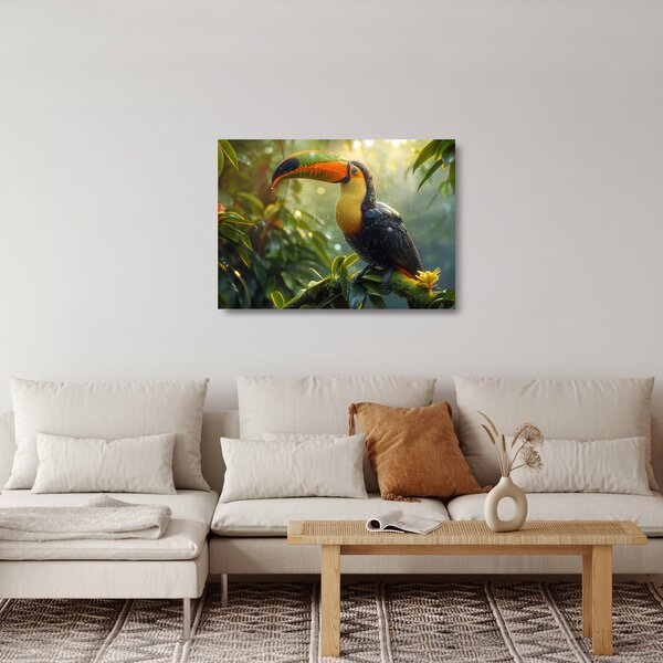 Obraz na szkle - Tukan (70x50 cm)