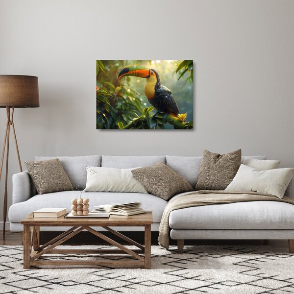 Obraz na szkle - Tukan (70x50 cm)
