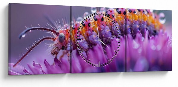Obraz - Caterpillar (z zegarem) (90x30 cm)