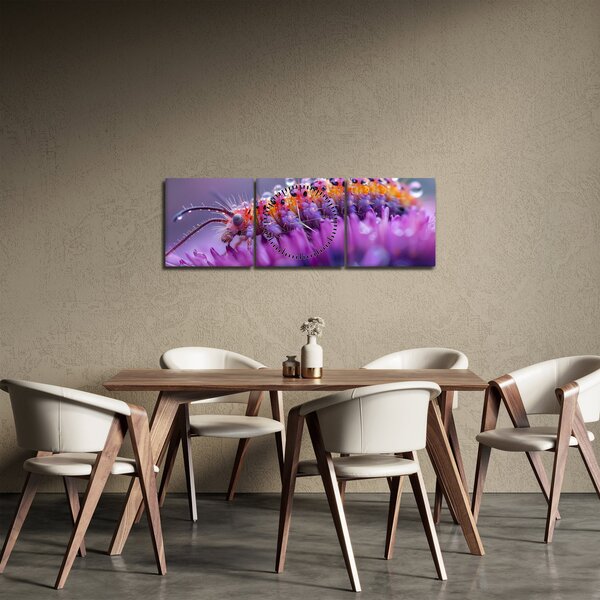 Obraz - Caterpillar (z zegarem) (90x30 cm)