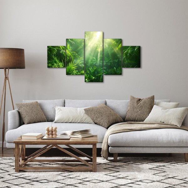 Obraz - Las deszczowy (125x70 cm)