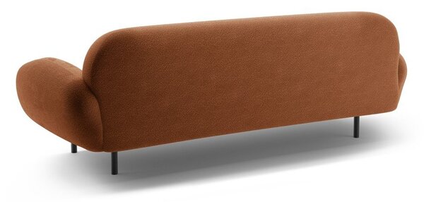 Sofa z materiału bouclé w kolorze terakoty 208 cm Poppy – Micadoni