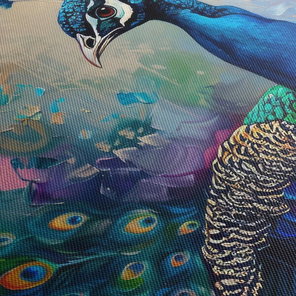 Obraz - Malowanie pawia (170x50 cm)