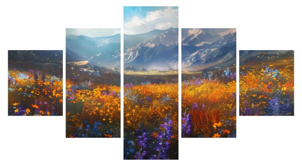 Obraz - Malowany górski krajobraz II. (125x70 cm)