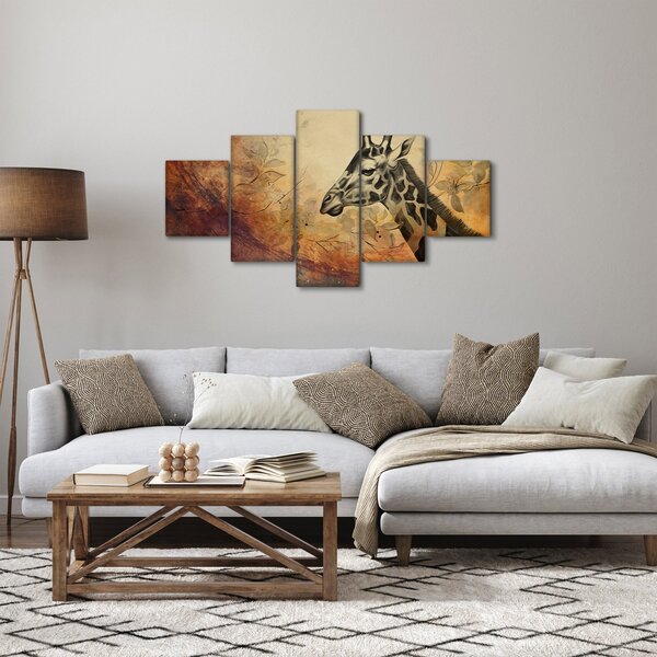 Obraz - Żyrafa, malarstwo (125x70 cm)