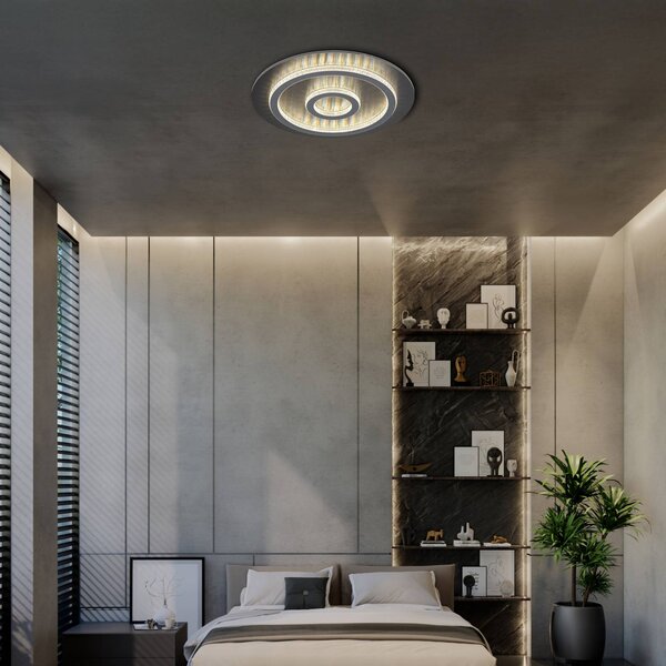 Globo Lampa sufitowa Jayden, możliwość ściemniania, czarny, salon / jadalnia, metal