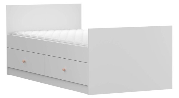 MebleMWM Łóżko OLAF 90x200 | Białe