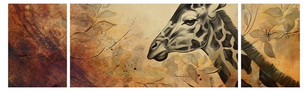Obraz - Żyrafa, malarstwo (170x50 cm)