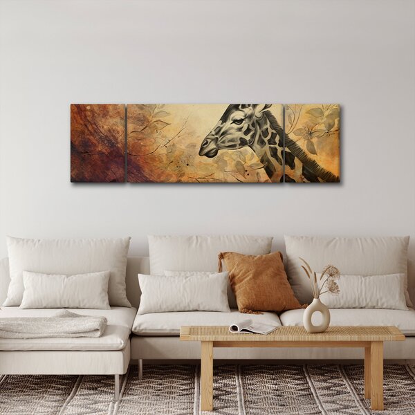 Obraz - Żyrafa, malarstwo (170x50 cm)