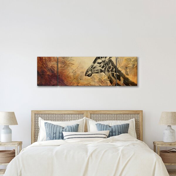 Obraz - Żyrafa, malarstwo (170x50 cm)