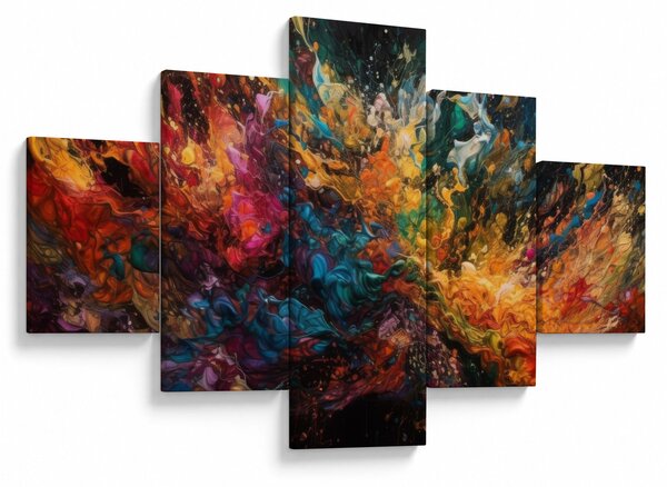 Obraz - Abstrakcja kolorów II. (125x70 cm)