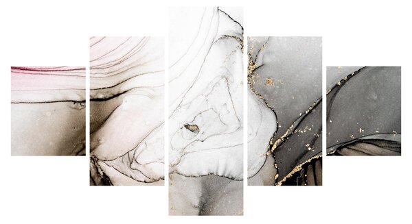 Obraz - Atrament marmurkowy (125x70 cm)