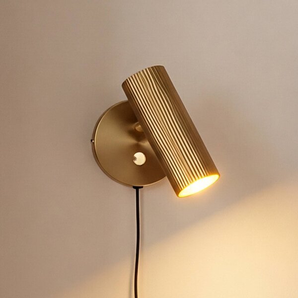 Globen Lighting Kinkiet Hubble, mosiężny / złoty, salon / jadalnia, metal, design