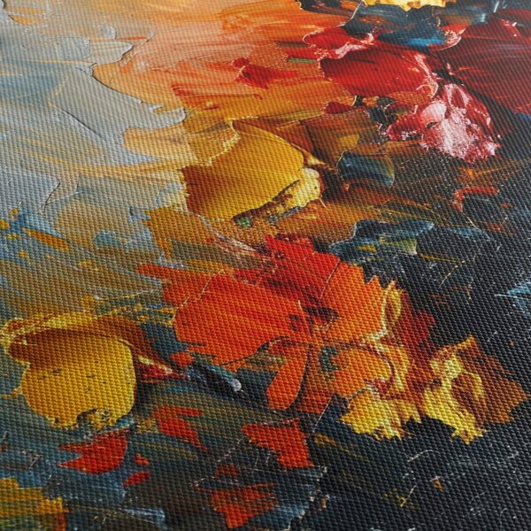 Obraz - Abstrakcyjny obraz kwiatów III. (125x70 cm)