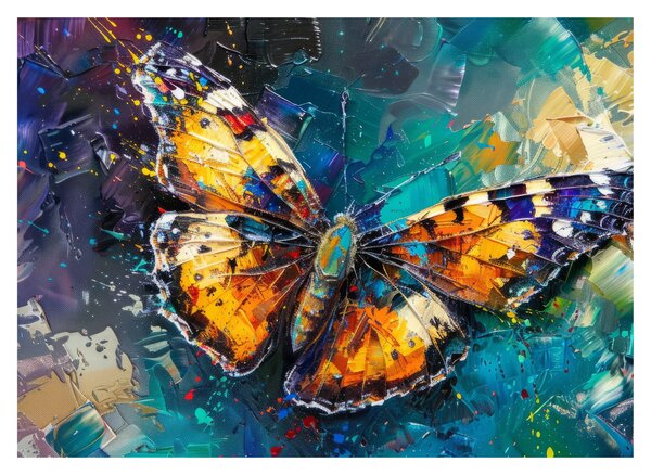 Obraz - Motyl, obraz olejny (70x50 cm)