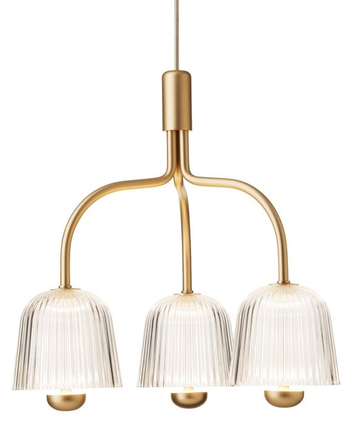 Lampa Wisząca Nuura Aps, Asteea, ściemnialny, złoty | mosiężny, salon, metal, skandynawski