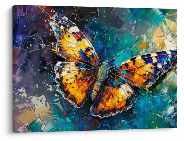 Obraz - Motyl, obraz olejny (70x50 cm)
