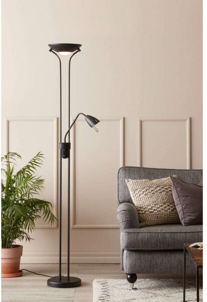 Lampa Podłogowa Markslöjd, czarny, salon, metal
