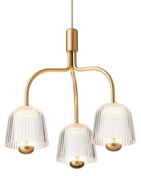 Lampa Wisząca Nuura Aps, Asteea, ściemnialny, złoty | mosiężny, salon, metal, skandynawski