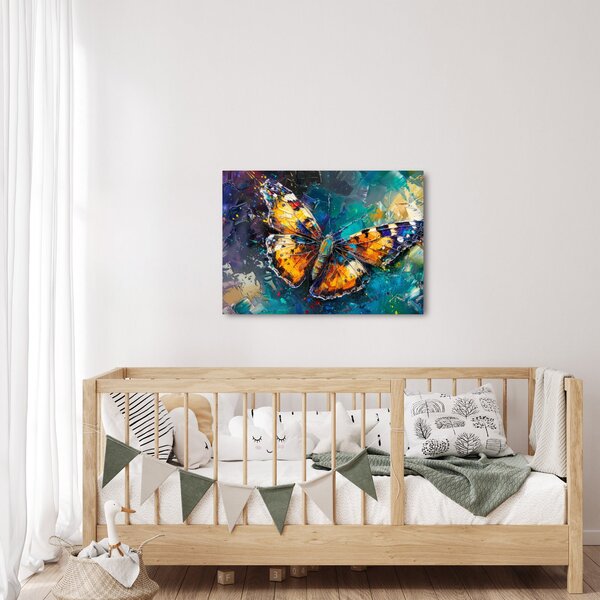 Obraz - Motyl, obraz olejny (70x50 cm)