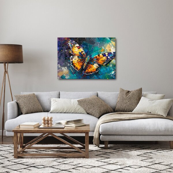 Obraz - Motyl, obraz olejny (70x50 cm)