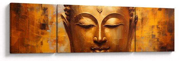 Obraz - Budda, obraz olejny (170x50 cm)