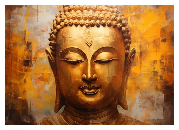 Obraz na szkle - Budda, obraz olejny (70x50 cm)