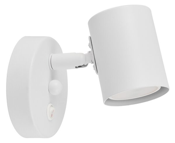 LAMPA ŚCIENNA KINKIET NOWOCZESNY BIAŁY DORA W1