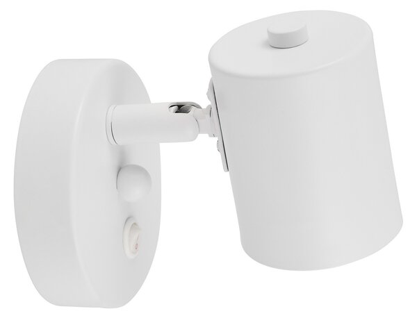 LAMPA ŚCIENNA KINKIET NOWOCZESNY BIAŁY DORA W1