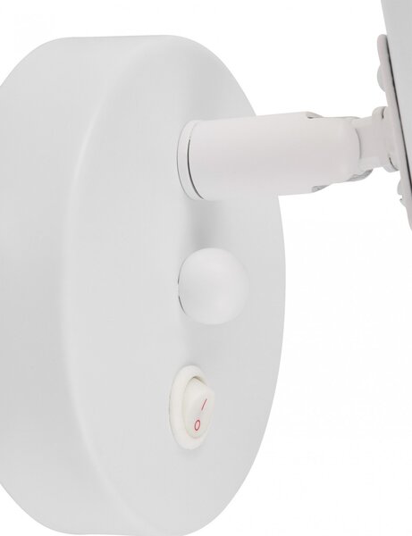 LAMPA ŚCIENNA KINKIET NOWOCZESNY BIAŁY DORA W1