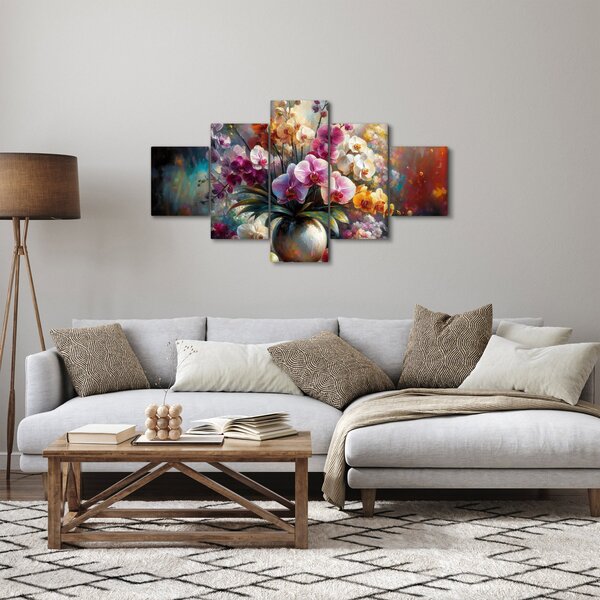 Obraz - Wazon z kwiatami II. (125x70 cm)