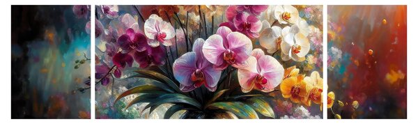 Obraz - Wazon z kwiatami II. (170x50 cm)