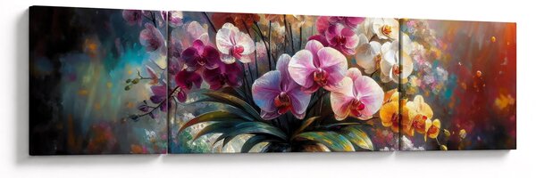 Obraz - Wazon z kwiatami II. (170x50 cm)